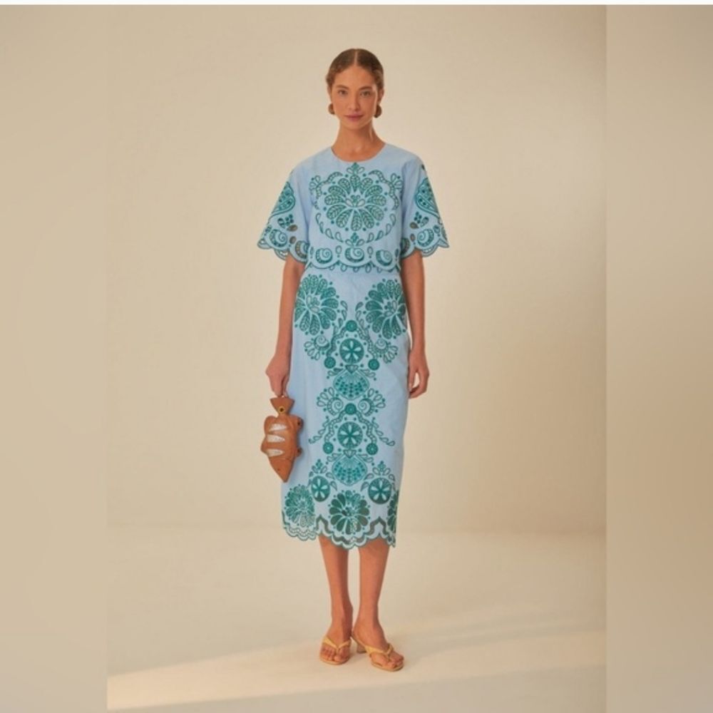 Farm Rio Richelieu Top and Skirt Set